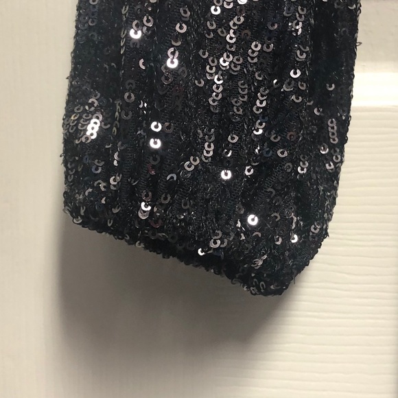 Ann Taylor Black Sequin Dress Medium - Picture 5 of 7